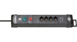 1951142602 Outlet Strip Premium-Line 4x Type J (T13)/USB - Type J (T12) Black 3m