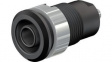 49.7049-21 Safety Socket diam.4mm Black 24A 1kV Nickel-Plated