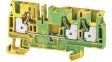 2051410000 A3C 4 PE terminal block, clamp, 3 poles, 32a, 4mm2, green / yellow
