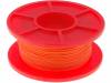 KYNAR30AWG50MOR [50 м], Кабель; однопров; Cu; 30AWG; kynar 460 (PVDF); оранжевый; 300В; 50м, BQ CABLE (TME brand)
