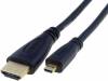 CG588-012-PB, Кабель; HDMI 1.4; вилка micro HDMI, вилка HDMI; 1,2м; черный, VCOM