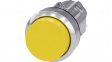 3SU10500BB300AA0 SIRIUS ACT Push-Button front element Metal, glossy, yellow