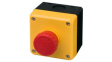 FB1W-XW1E-BV413MRH-Y0 Emergency Stop Switch Assembly, 3NC + 1NO, Red / Yellow, IP65