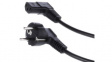 LT-322 H05VV-F3*0,75BLK 2M Mains lead cl.I 10A ang.bl