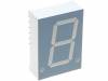 SA08-13YWA Дисплей: LED; 7-сегментный; 20,32мм; желтый; 1,9-4,7мкд; анод; 0,8"
