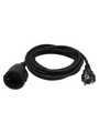 RND 465-01012, Mains Cable Type F (CEE 7/4) - Type F (CEE 7/3) 3m Black, RND Connect
