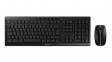 JD-8500EU-2 Keyboard and Mouse, 2400dpi, STREAM, US English with €, QWERTY, Wireless