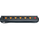 20 4121 6 SK3, Outlet Strip, 6xJ (T13), 3 m, Steffen