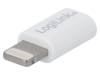 AU0036 Адаптер; вилка Apple Lightning, гнездо USB B micro; Цвет: белый