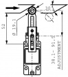 GLAC01A2B Концевой выключатель; NO + NC; 6А; макс.600ВAC; макс.250ВDC; M20