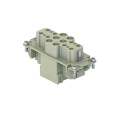 CXF 6/12, female insert, 6 poles + PE, ILME