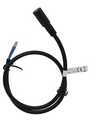 RND 205-01307, DC Connection Cable, 2.1x5.5x9.5mm Socket - Bare Ends, Straight, 1m, Black, RND Connect