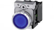 3SU11560AB501BA0 SIRIUS ACT Illuminated Push-Button complete Metal, glossy, blue