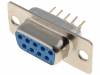 DF09PP, Гнездо; D-Sub; PIN:9; "мама"; прямой; THT; позолота, CONNFLY