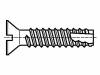 M3.5X13/BN1015 Винт; 3,5x13; Головка: потайная; прямой; сталь; цинк; Размер:1,0 мм