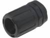 166-21021, Концевой разъем прямой; полиамид; черный; 11мм; UL94V-2; IP66, HellermannTyton