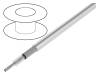 9436 WH033, Провод: коаксиальный; Micro Coax; многопров; Cu; 36AWG; PFA; белый, Alpha Wire
