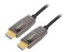 AK-330126-200-S Кабель; HDCP 2.2,HDMI 2.1,оптический; 20м; черный