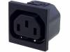 6650.4525, Разъем: питания AC; IEC 60320; C13 (F); гнездо; "мама"; THT; 10А, Schurter