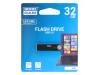 URA2-0320K0R11, Флешка; USB 2.0; 32ГБ; черный; Считывание:12МБ/с; Запись:5МБ/с, GOODRAM