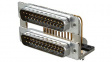 163A19509X D-Sub dual plug 50 male / male solder pcb tht/90deg.