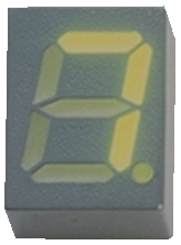 TDSO 1150, 7-segment LED-display orange 7 mm THT, Vishay