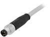 21348000481015, Разъем: M8; "папа"; PIN:4; прямой; с проводом; вилка; ПВХ; 1,5м, Harting