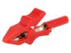 307-0500, Зажим "крокодил"; 10А; 50ВDC; красный; макс.15мм, Deltron UK (DEM)