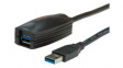 12.04.1096 USB 3.0 Active Repeater Cable USB A Plug - USB A Socket 5m Black