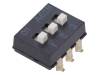 A6SN3104, Переключатель: DIP-SWITCH; Кол-во секций: 3; ON-OFF; 0,025A/24ВDC, Omron