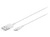 43320, Кабель; USB 2.0; вилка USB A, вилка Apple Lightning; 1м; белый, Goobay