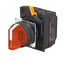 A22NW-3BL-TGA-G201-GD, Селекторный переключатель серии A22N, с подсветкой, трехпозиционный, пластиковый, Omron