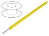 2842/1 YL005, Провод; MIL-W-16878/6 (Type ET); однопров; Cu; 28AWG; желтый; PTFE, Alpha Wire