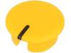 A4110104, Заглушка; ABS; желтый; распорным стержнем; Указатель: черный, OKW