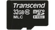 TS32GUSDC10M Memory Card, microSDHC, 32GB, 24MB/s, 22MB/s
