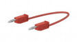 28.0115-06022 Test Lead, Red, 600mm, Nickel-Plated Brass