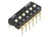 DI-06, Переключатель: DIP-SWITCH; Кол-во секций:6; ON-OFF; 0,05A/12ВDC, Ninigi