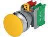 XE30-1O/C Y Переключатель: кнопочный; 1; NC + NO; 30мм; желтый; IP65; -20?60°C
