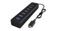 IB-HUB1700-U3 USB Hub, USB 3.0, 7x USB A Socket