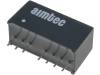AM1G-2412SZ, Преобразователь: DC/DC; 1Вт; Uвх:18?36В; 12ВDC; Iвых:83мА; SIP8, AIMTEC