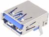 TUEA9F2D1Y, Гнездо; USB A; на плату; THT; угловой 90°; Верс: USB 3.0; позолота, Amphenol