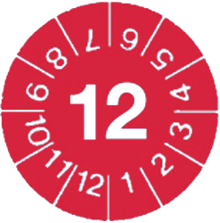 PRP-15-02-RD-14 [10 шт], Test stickers red 2014 PU=10 ST, Marking