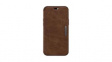 77-65469 Flip Cover, Brown, Suitable for iPhone 12 Pro Max