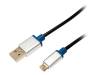 BUAM220 Кабель; USB 2.0; вилка USB A, вилка micro USB B; 2м; черный