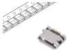10118193-0001LF, Гнездо; USB B micro; на PCB; SMT, THT; PIN:5; горизонтальный, Amphenol