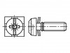 3366758 Винт; с шайбой; M4x10; Pozidriv,прямой; сталь; цинк; 1мм,PZ2