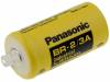 BR-2/3A-CNR, Батарея: литиевая; 3В; 2/3A,2/3R23; плоские, под пайку; 1200мАч, Panasonic