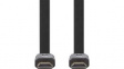 CVGP34100BK100 HDMI Cable with Ethernet Flat HDMI Plug - HDMI Plug 10m