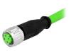 21349300405100, Вилка; M12; PIN:4; "мама"; код D-Ethernet; 10м; изоляция: ПВХ, Harting