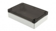 1554HL2GYSL  Watertight Enclosure, Polycarbonate, 120x180x45mm, Light Grey / Smoked Grey